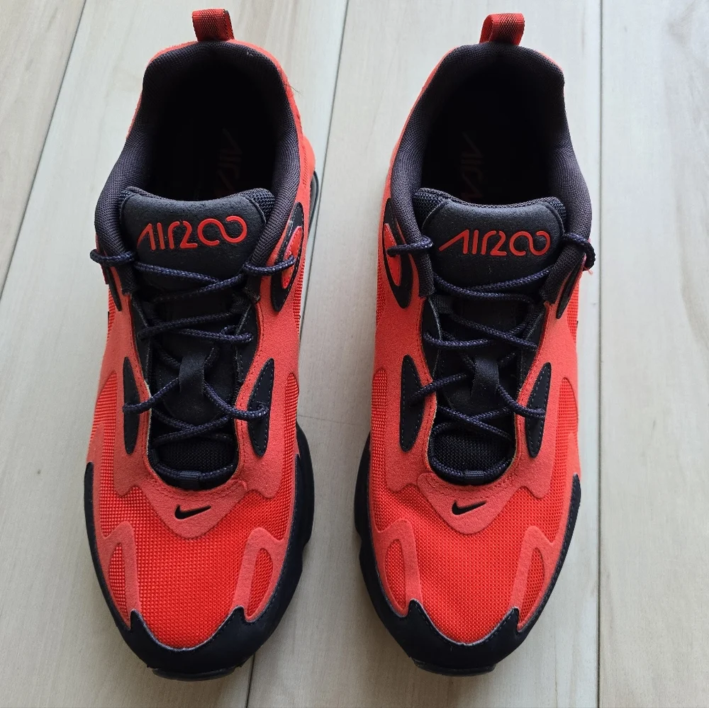 Nike Air Max 200 Black Habanero Red AQ2568-600